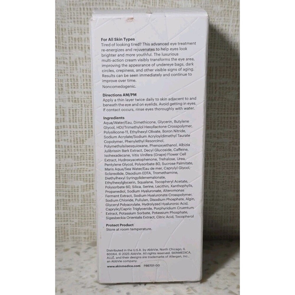 SkinMedica Instant Bright Eye Cream Age-Defying - 15ml / 0.5 fl.oz NEW & Sealed - Picture 2 of 5